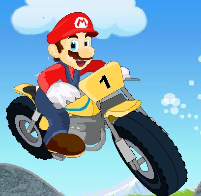 Super Mario : Hard Bike